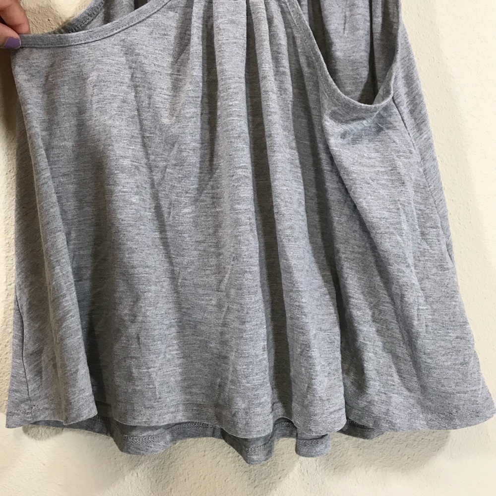 UO Sparkle & Fade Gray racer top swing tank top - Picture 4 of 5